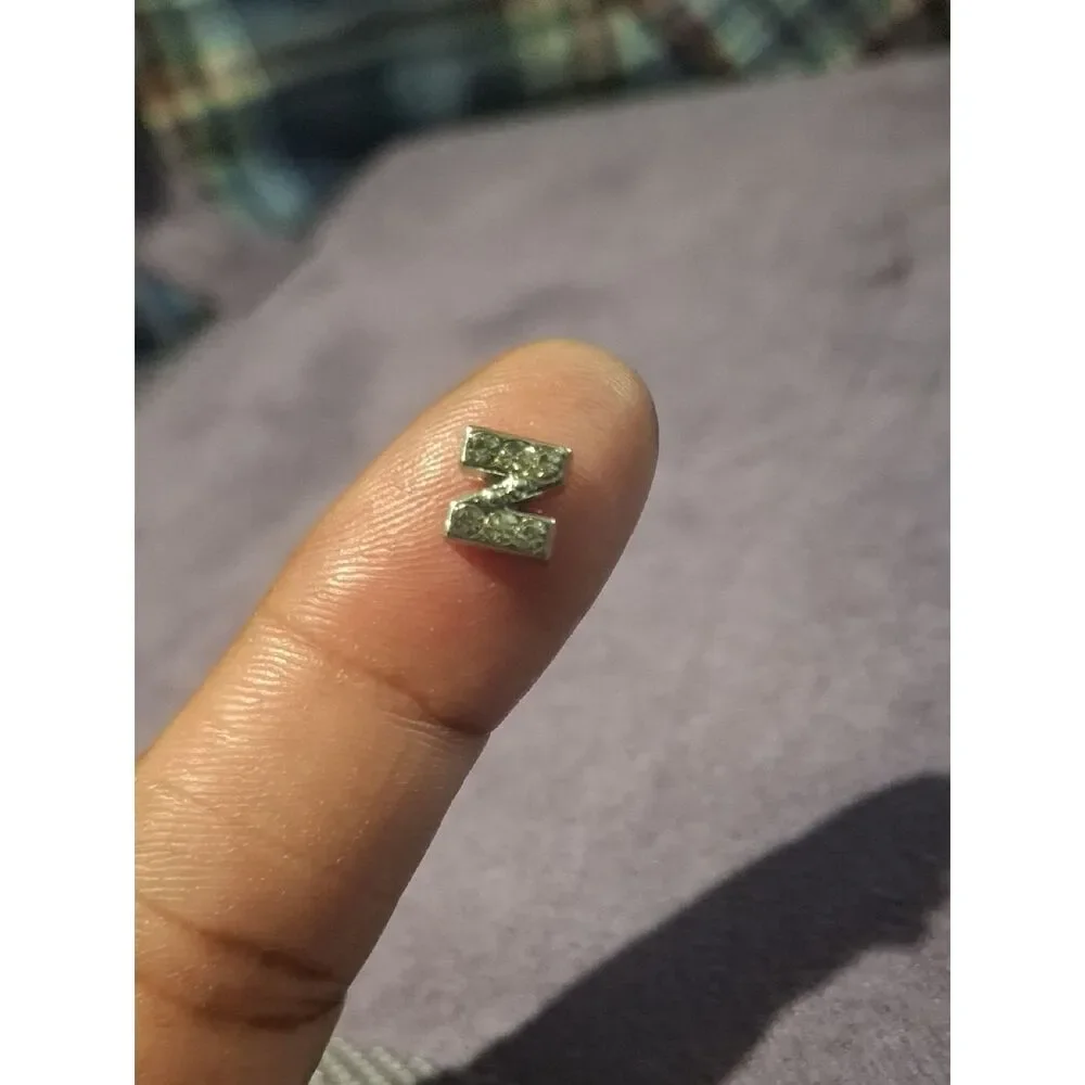 Letter 'Z' Charm Rhinestones For Floating Lockets